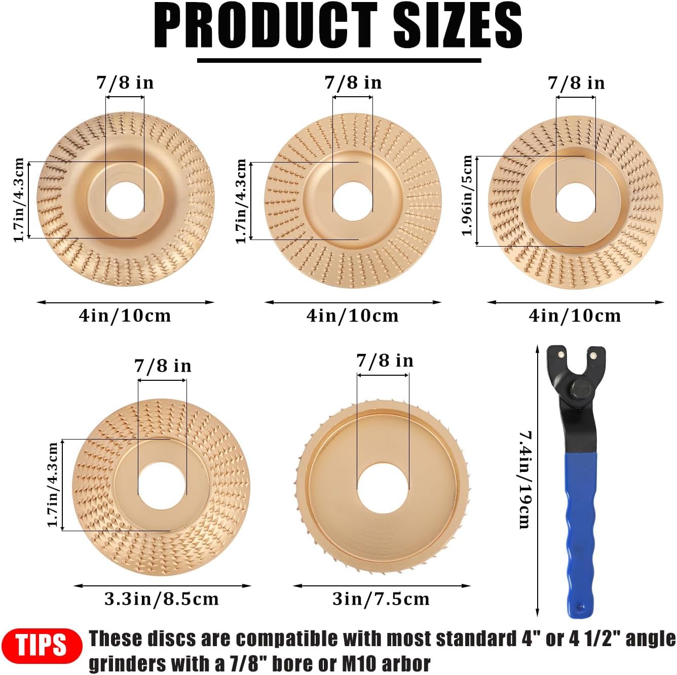 Wood Carving Disc Set