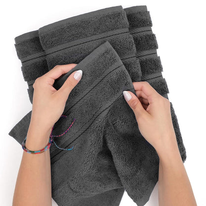 6 Piece 100% Cotton Bathroom Towels