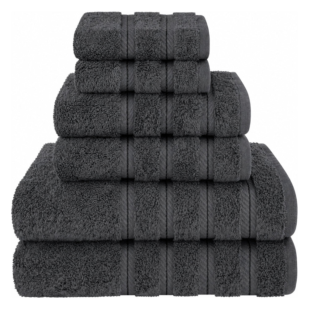 6 Piece 100% Cotton Bathroom Towels