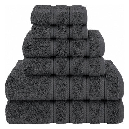6 Piece 100% Cotton Bathroom Towels