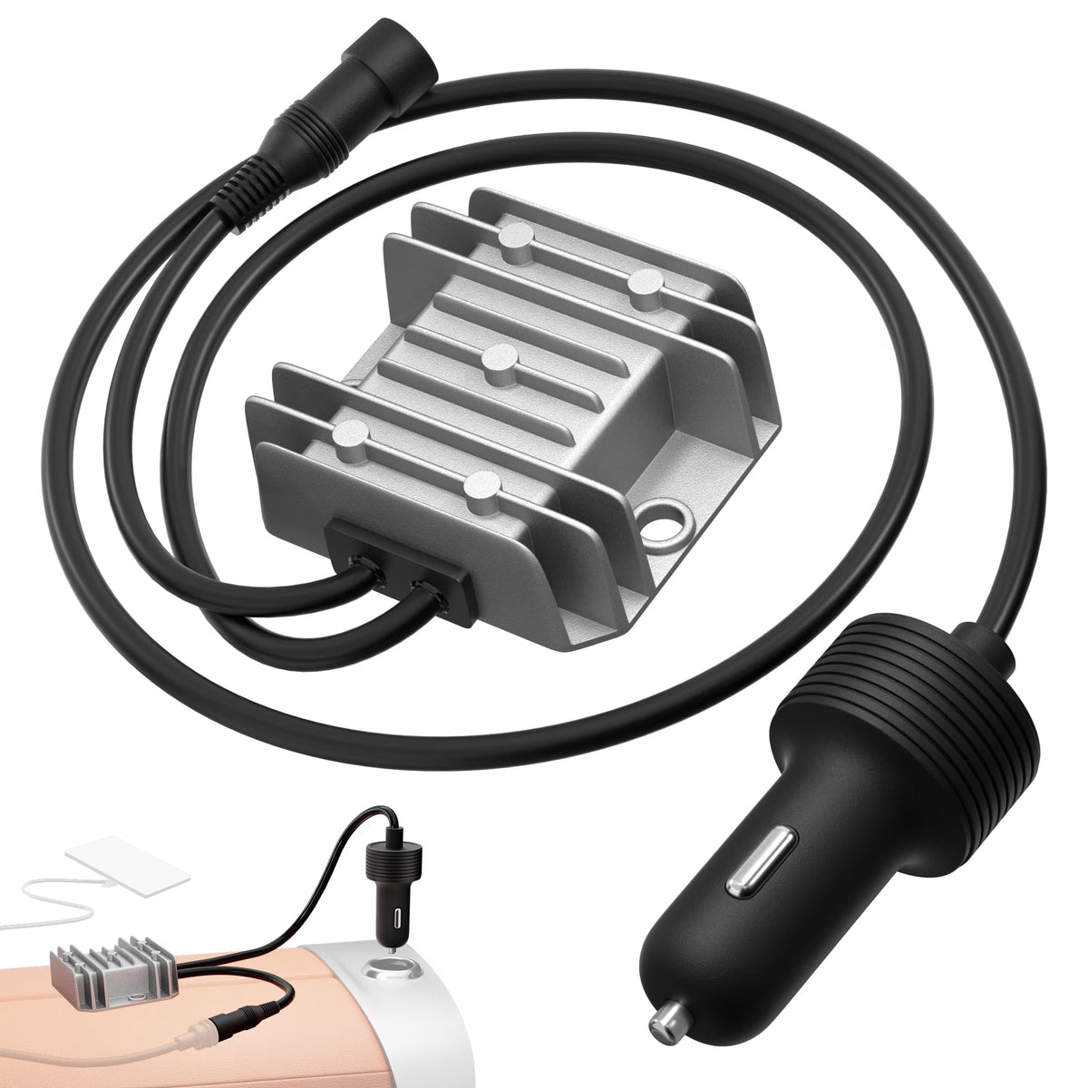 Starlink Mini Car Adapter with Step-Up Converter