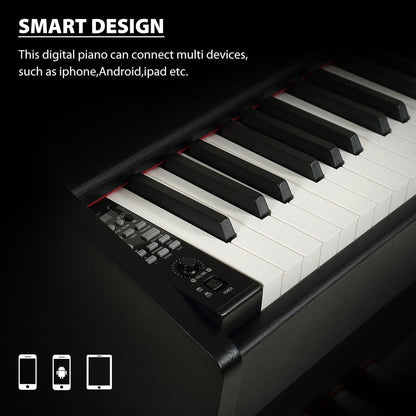Weighted Hammer Action Keyboard Piano with 3 Pedals