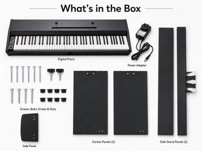 Weighted Hammer Action Keyboard Piano with 3 Pedals