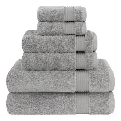 6 Piece 100% Cotton Bathroom Towels