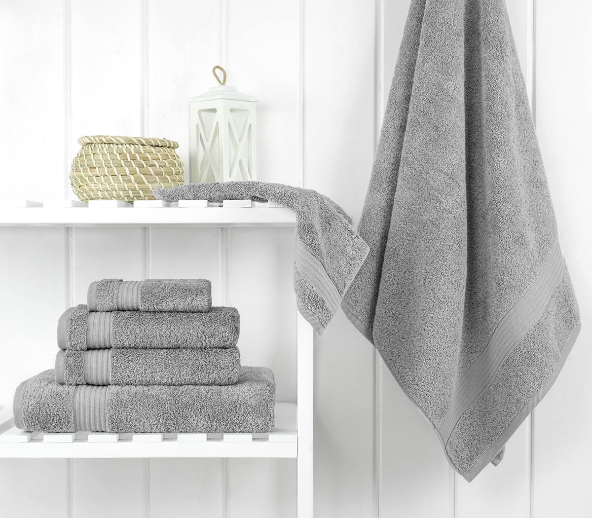 6 Piece 100% Cotton Bathroom Towels