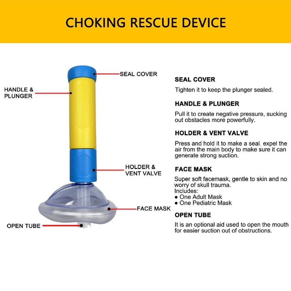 First Aid Kit Minor Choking Emergency Pump Breath Choking Rescues Device Home