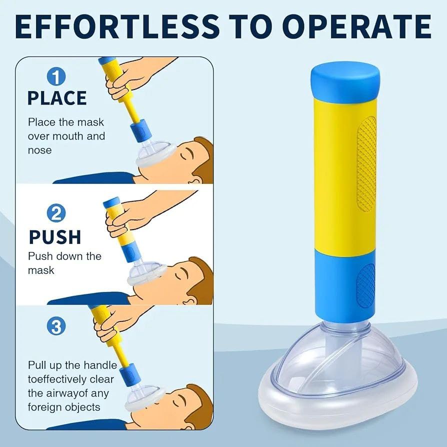 First Aid Kit Minor Choking Emergency Pump Breath Choking Rescues Device Home
