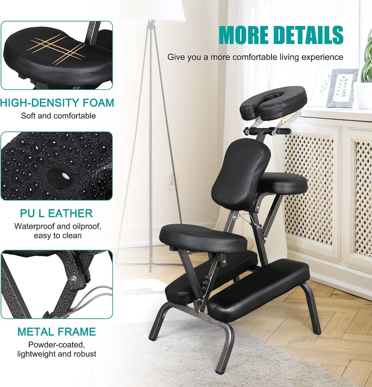 Portable Foldable Tattoo Therapy Massage Chair