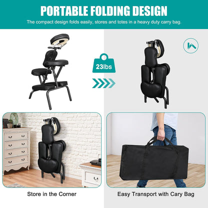 Portable Foldable Tattoo Therapy Massage Chair