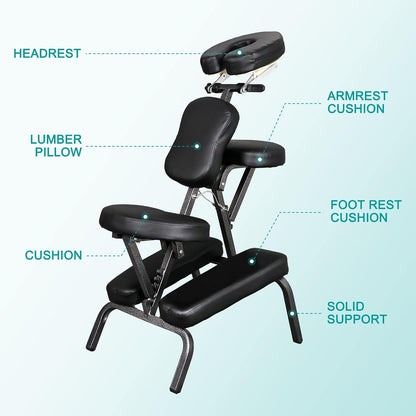 Portable Foldable Tattoo Therapy Massage Chair