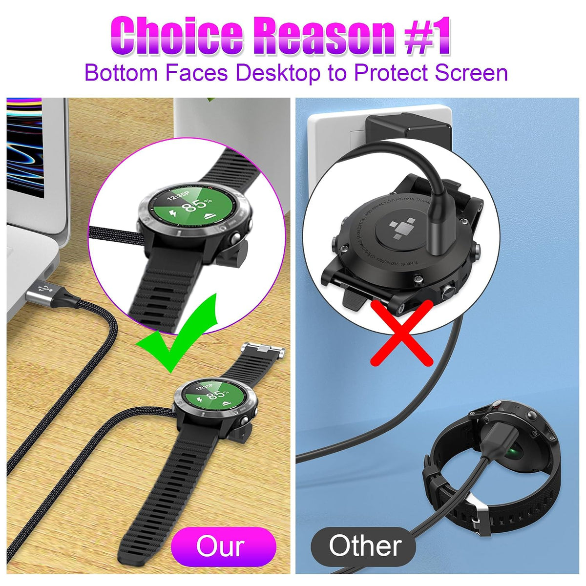 Garmin Watch Charging Cable