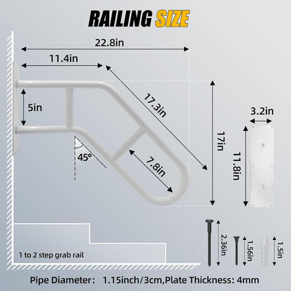 Handrail Outdoor Stair Handrail Outdoor