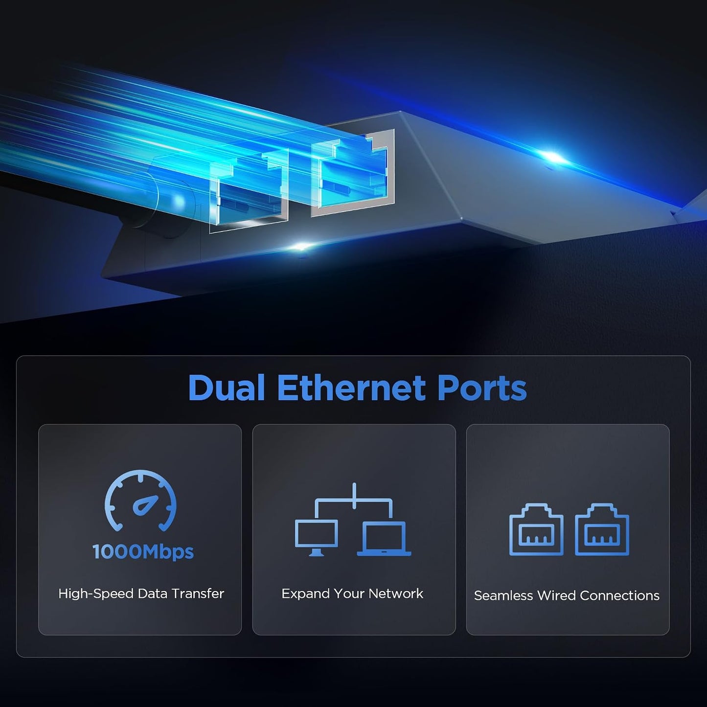 Starlink Gen 2 Ethernet Wired Network Adapter for Starlink