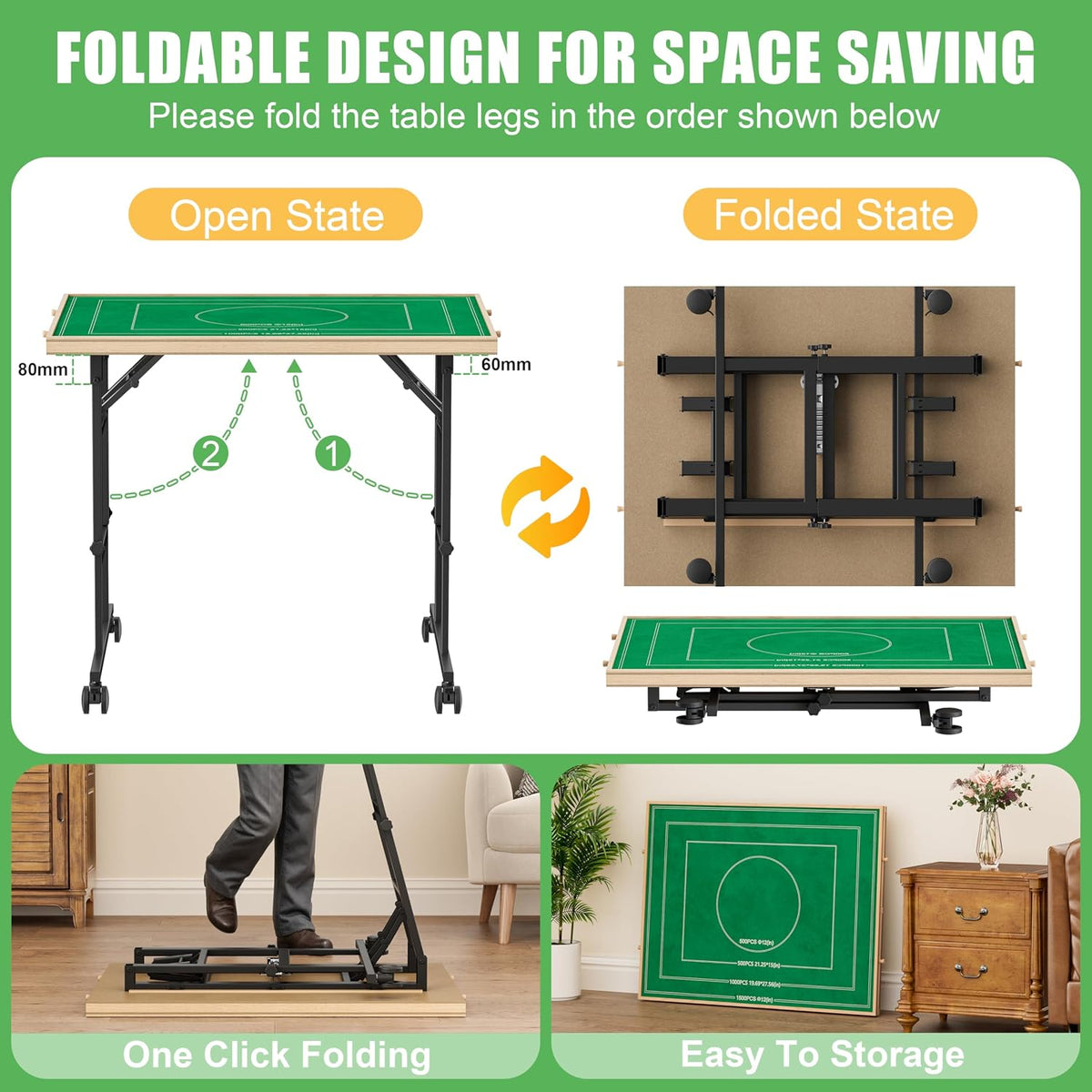 Jigsaw Puzzle Table Height Adjustable