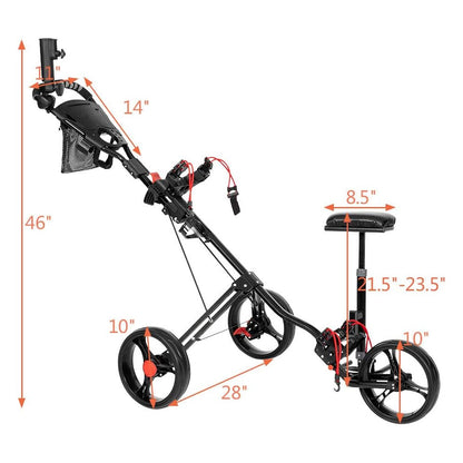 Golf Club Cart Trolley Golf Trundler
