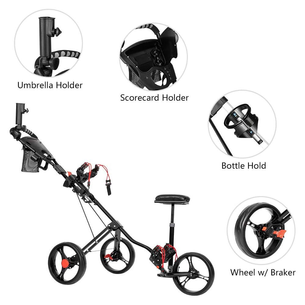 Golf Club Cart Trolley Golf Trundler