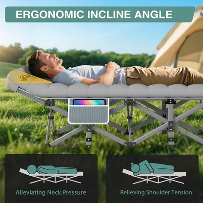Foldable Camping Bed with Mattress