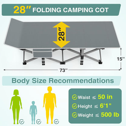 Foldable Camping Bed with Mattress