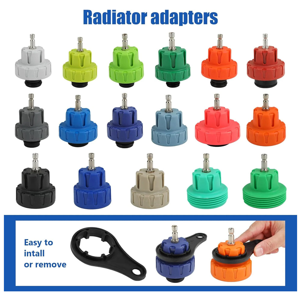 Radiator Pressure Tester Kit 34 Pcs