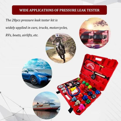 Radiator Pressure Tester Kit 34 Pcs