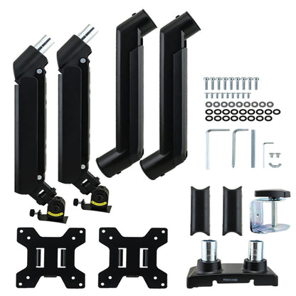 Dual Arm Monitor Stand Hydraulic Mount