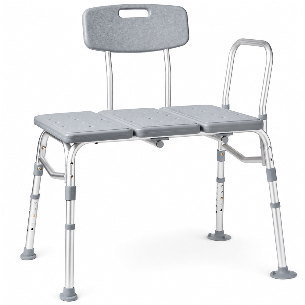 Adjustable Shower Chair Bath Tub Transfer Bench for Elderly Disabled