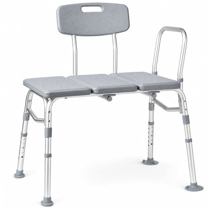 Adjustable Shower Chair Bath Tub Transfer Bench for Elderly Disabled