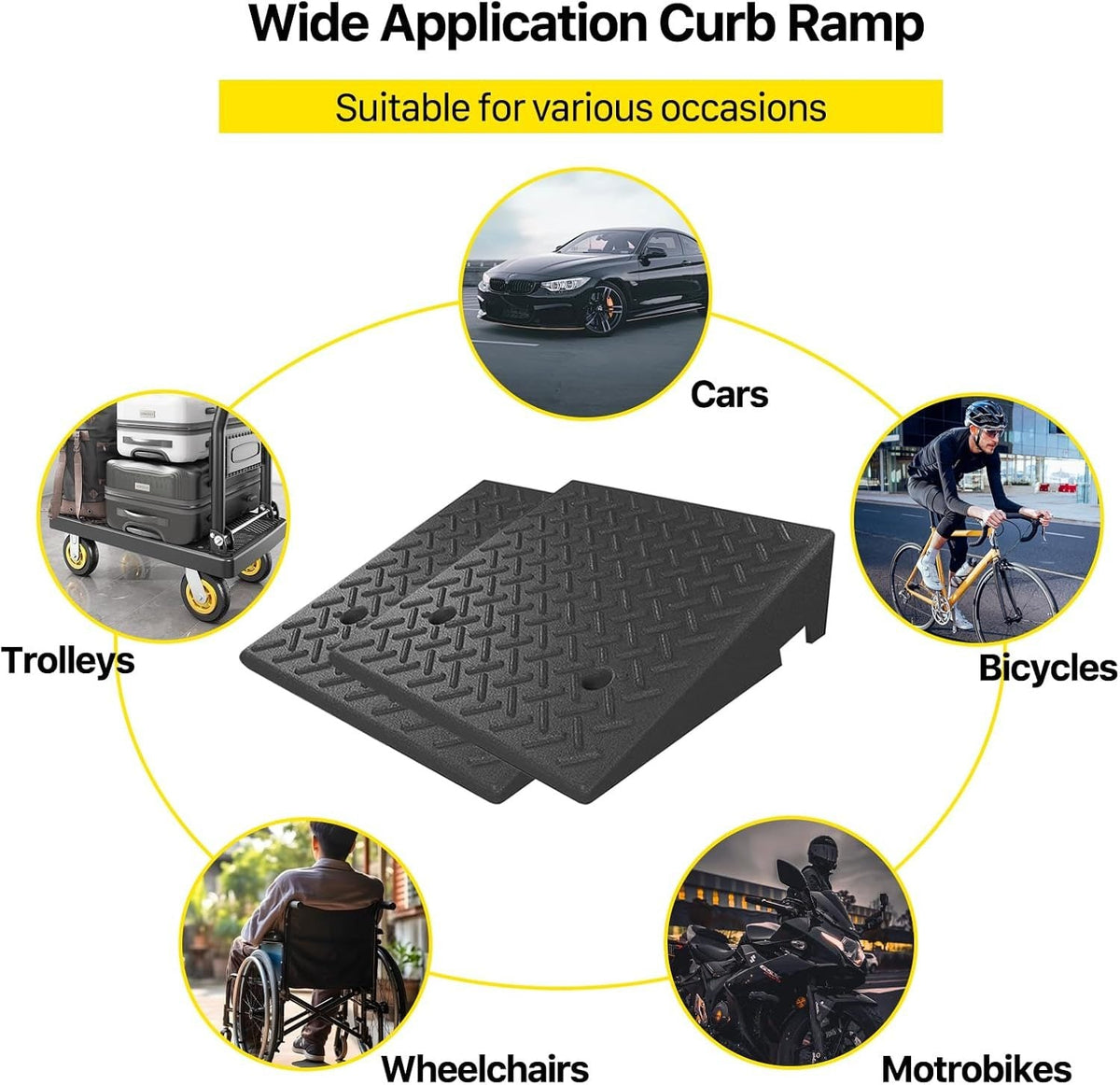 Kerb Ramp Curb Ramp Pair 2-Piece Set