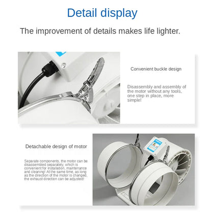 8inch Inline Extractor Fan Exhaust Duct