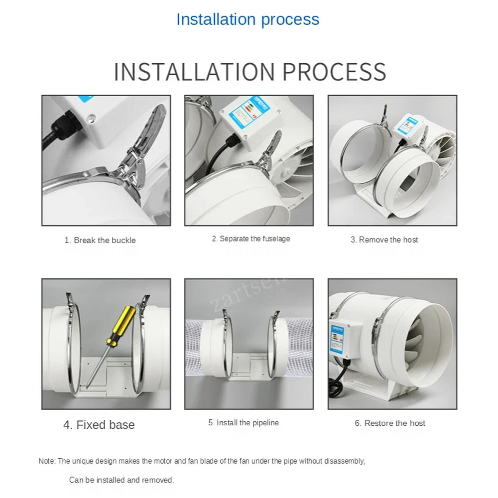 8inch Inline Extractor Fan Exhaust Duct