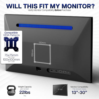 Dual Monitor Desk Mount Stand