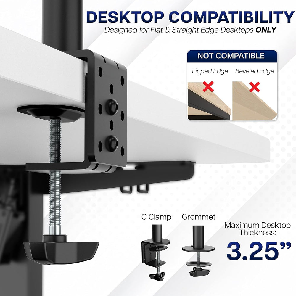 Dual Monitor Desk Mount Stand