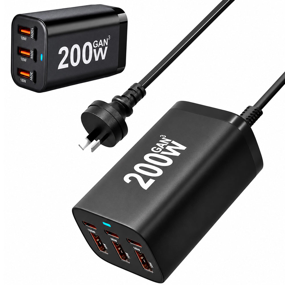 200W GaN USB-C Wall Charger