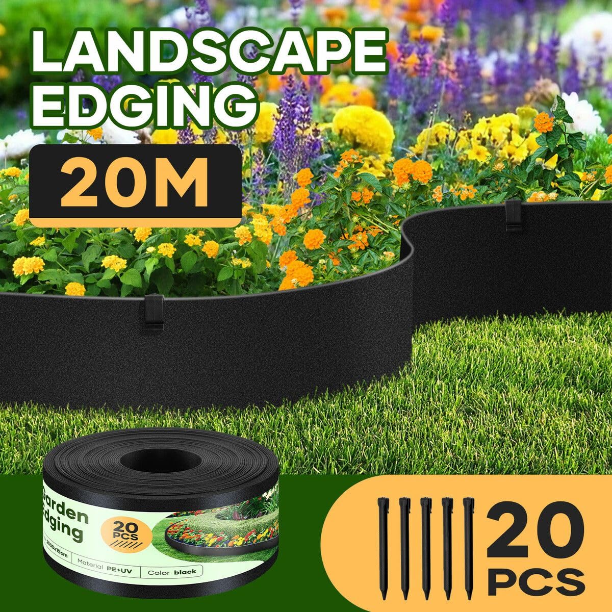 20M Garden Lawn Edging Border
