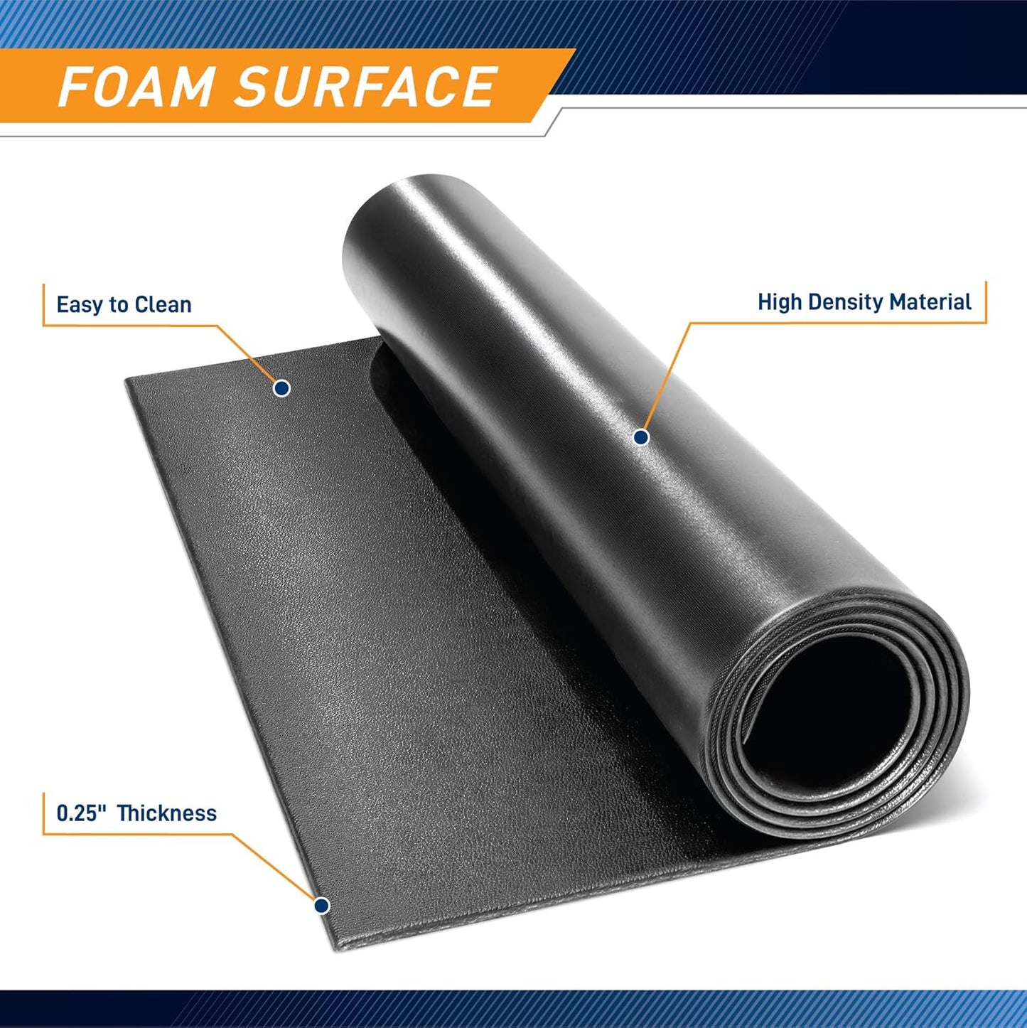 Treadmill Mat - Heavy-Duty Protective Floor Mat (90 x 200 cm)
