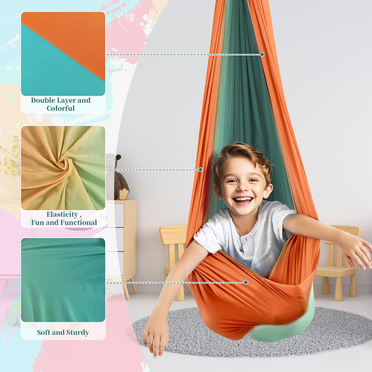 Sensory Swing for Kid Double Layer