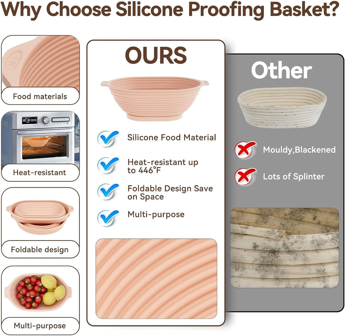 Bread Proofing Basket Set