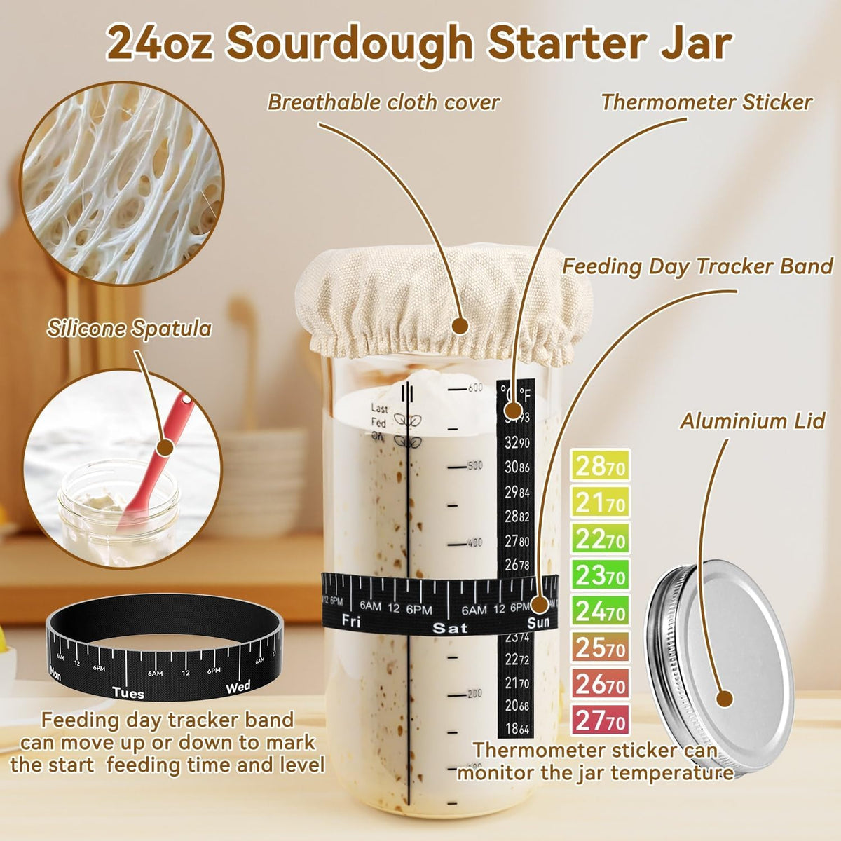 Bread Proofing Basket Set