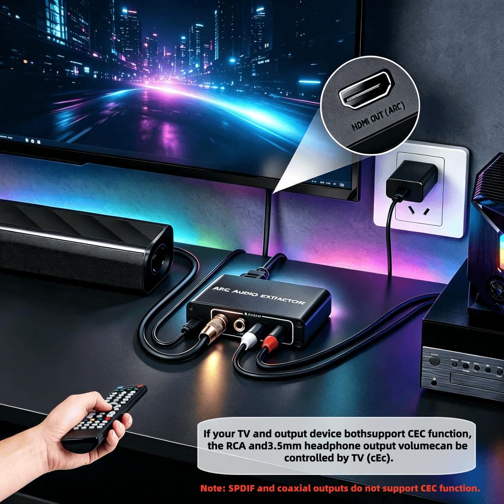 HDMI ARC Audio Extractor Adapter