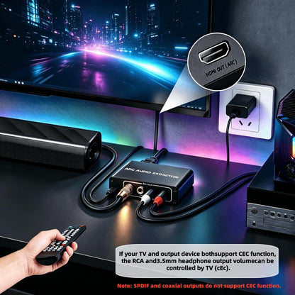 HDMI ARC Audio Extractor Adapter