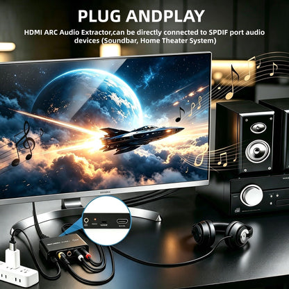 HDMI ARC Audio Extractor Adapter