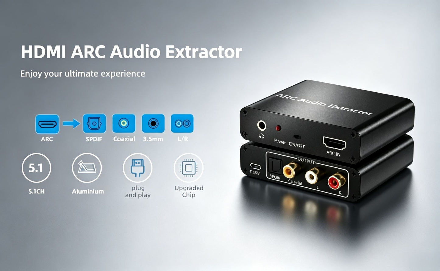 HDMI ARC Audio Extractor Adapter