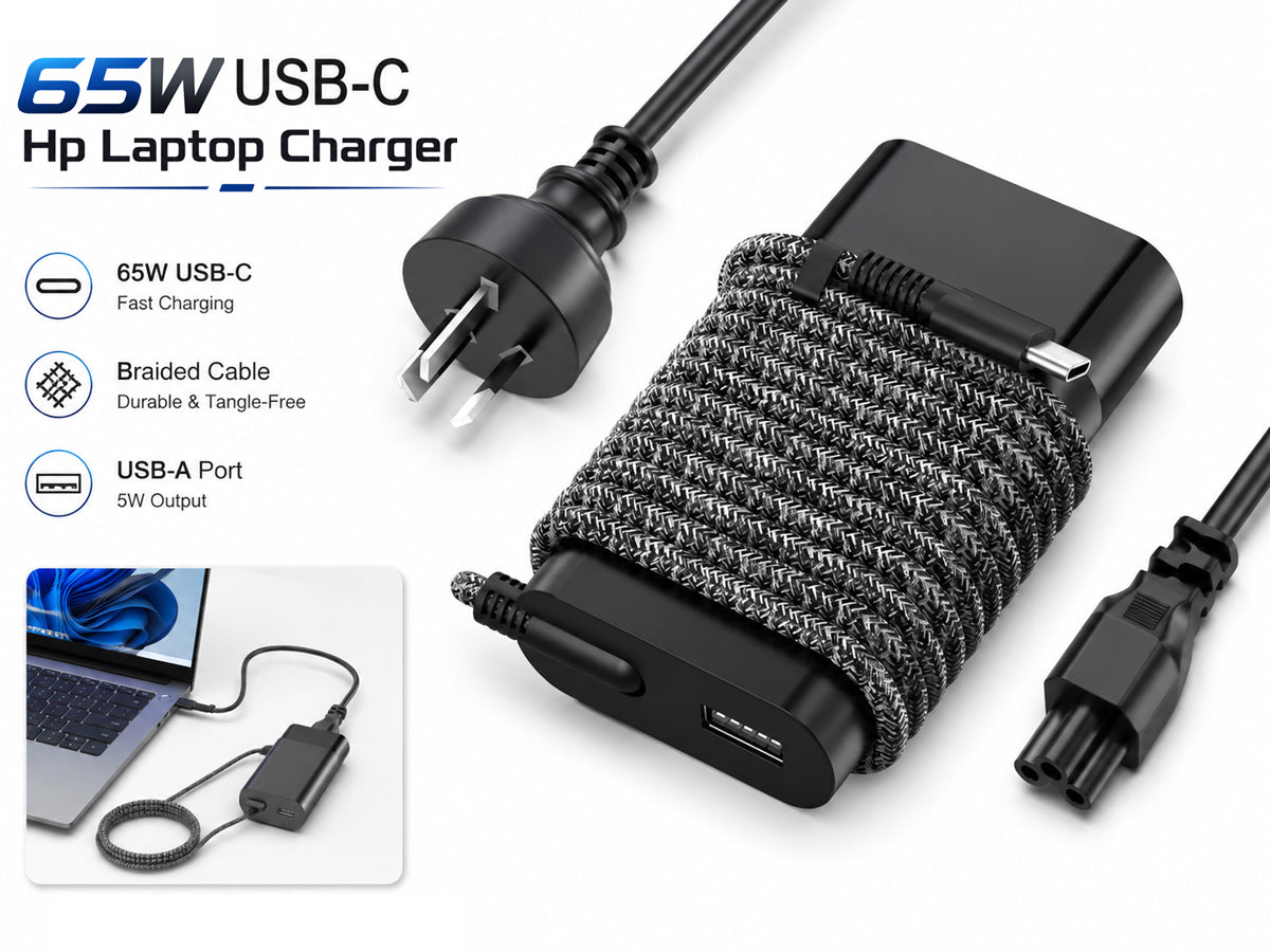 HP Laptop Charger 65W USB C
