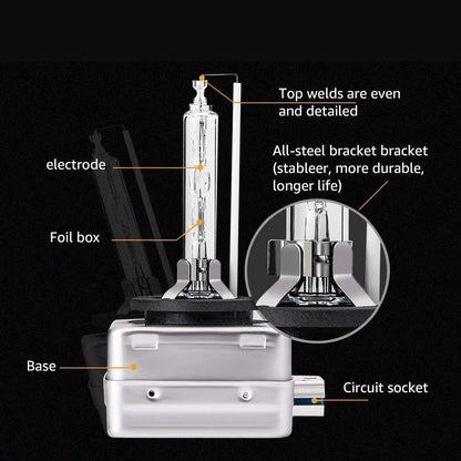 D1S Xenon HID Car Headlight Bulbs 4300k Pair