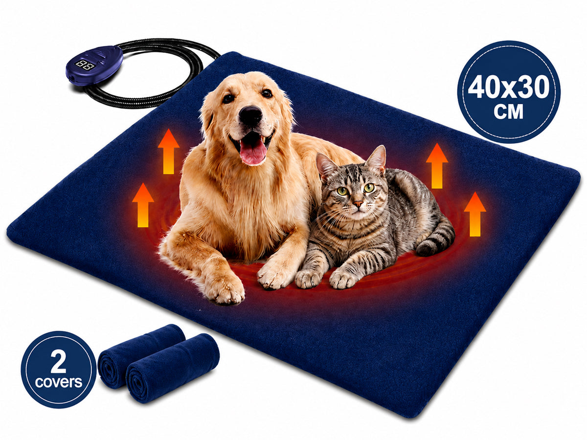 Electric Pet Heat Pad Heating Mat Dog with 2 Cloth Covers