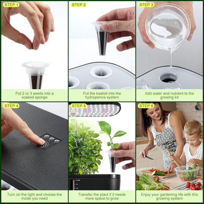 Indoor Garden Growing System Hydroponic Kit