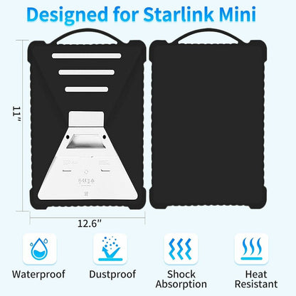 Starlink Mini Protective Cover Silicone Shockproof Case with Portable Handle