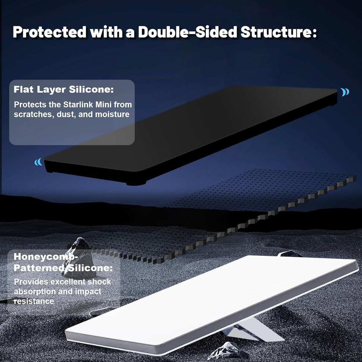 Silicone Shockproof Protective Cover for Starlink Mini