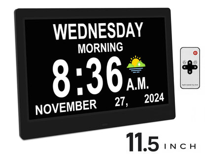10" Dementia Calendar Clock Digital Alarm Clock