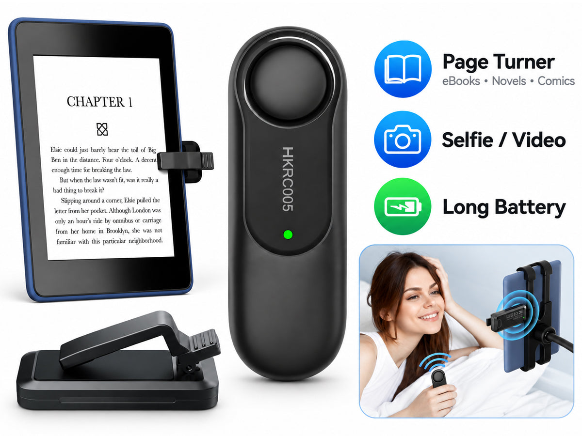 Remote Control Page Turner for Kindle, eReader, iPad and Phone